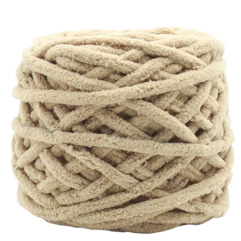 1 Stück 100 g Samt-Handstrickgarn Polyester Häkelgarn Strickschal Slipper Hutlinie Kissen Puppenhausschuhe Fäden 50 m 1968 Zoll – Detail 33