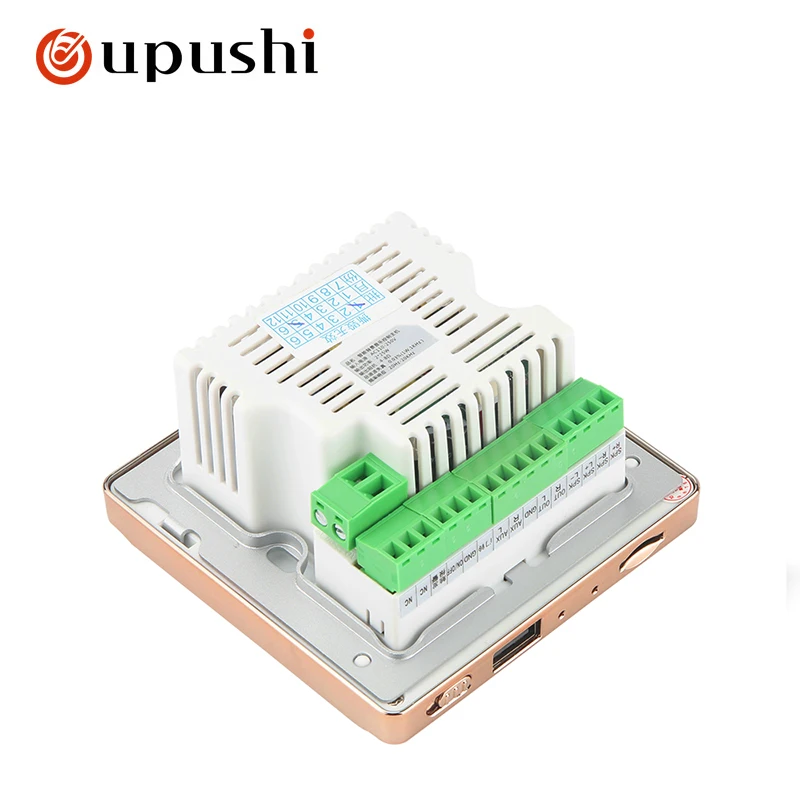 Oupushi bluetooth amplifier smart home audio mini in wall amplifier 86 type support FM bluetooth USB TF MP3 sound system speaker