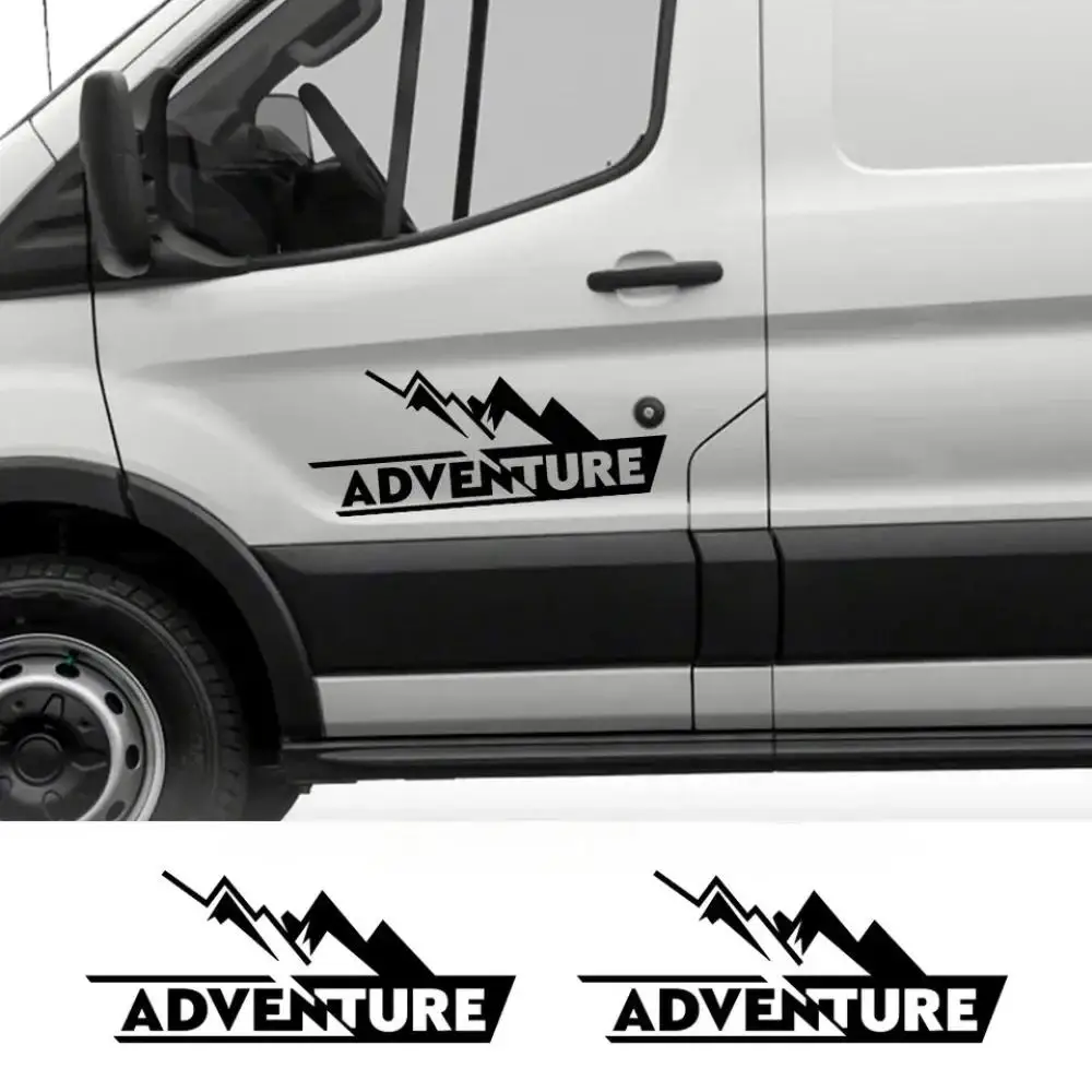 1pc Adventure Theme Vinyl Sticker for Truck Car Motorcycle Helmet Side Box Waterproof Universal Decor