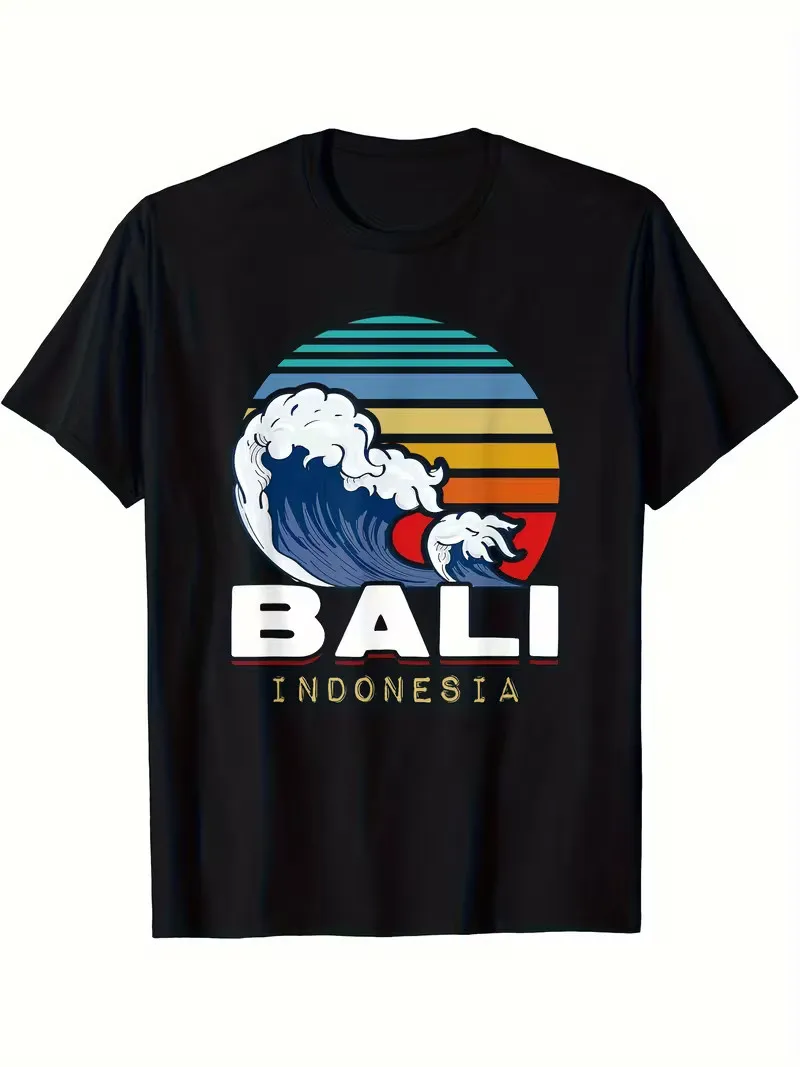 

Men's Casual T-Shirt from Bali, Indonesia Style