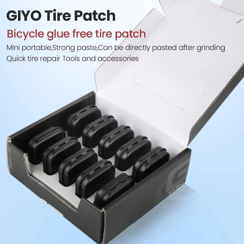 GIYO-Reparo Portátil Do Pneu, Ferramenta De Reparo De Punção, Sem Cola, Adesivo, Secagem Rápida, Tubo De Pneu Rápido, Bicicleta, 6pcs