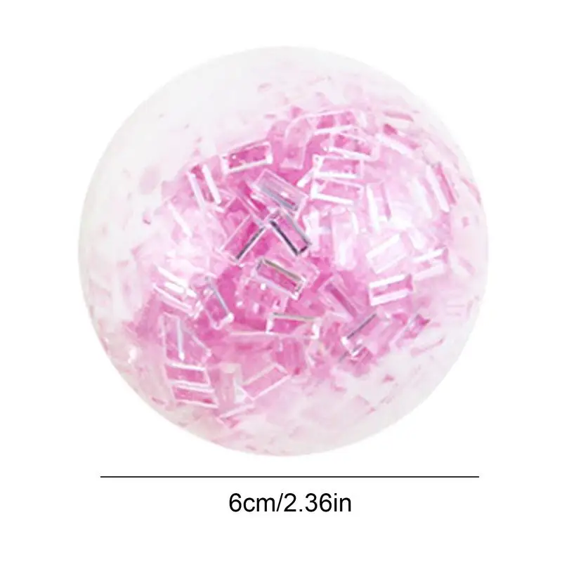 Fidget Ball Colorful Ball Squeeze Toys Soft Relaxation Fun Portable Calming Gadgets For Home School Traveling Commuting