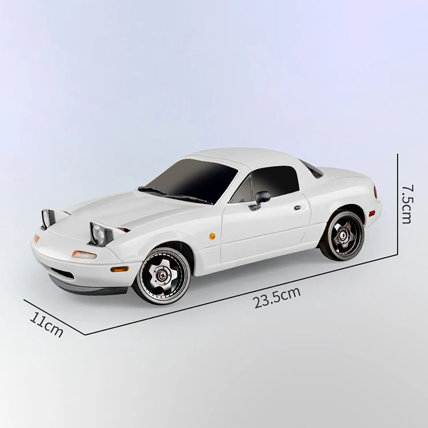 1:18 LDRC Radio Control Drift Car Model On Road Vehicles Linear Speed LED Flip Light Battery Motor USB Charge MX5 Toy for Kids