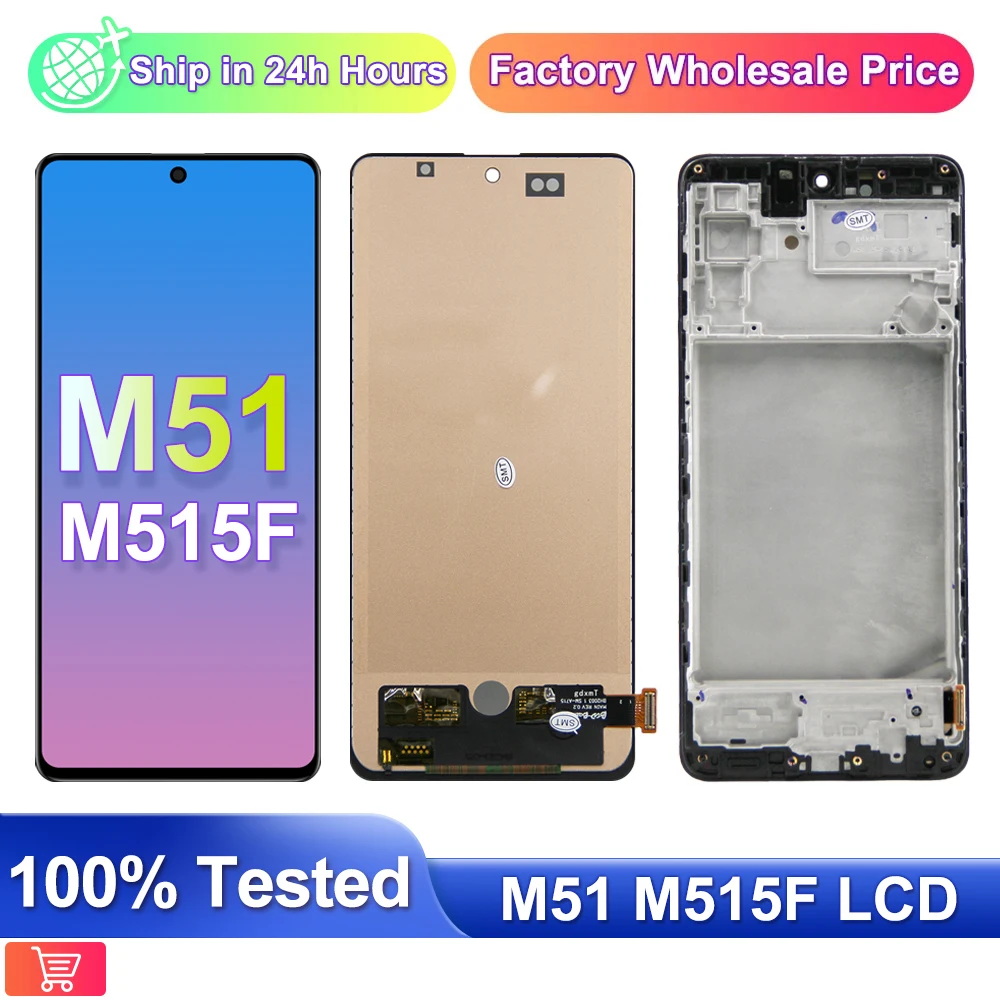 6.7\'\' Display for Samsung Galaxy M51 M515 M515F M515F/DS Full LCD Touch Screen Replacement Repair Parts for Samsung M51 LCD