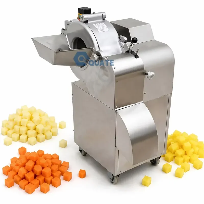 Automatic Industrial Vegetable Dicing Machine for Onion Potato Carrot Apple Green Pepper Fruit Cutting Equipment