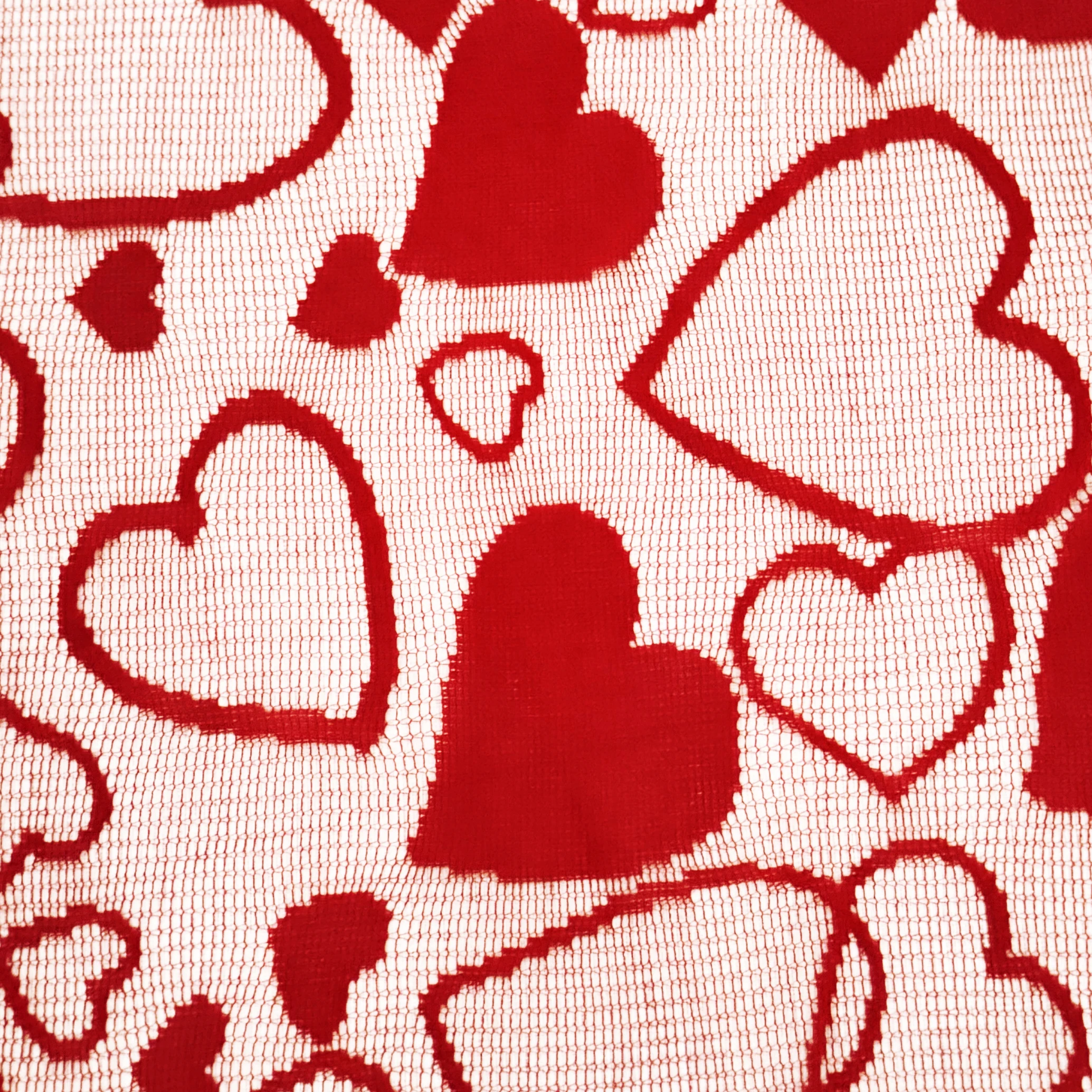 1Pc Valentine\'s Day Love Lace Table Flag Placemat Set Wedding Red Wine Bottle Festive Tablecloth Home Decoration
