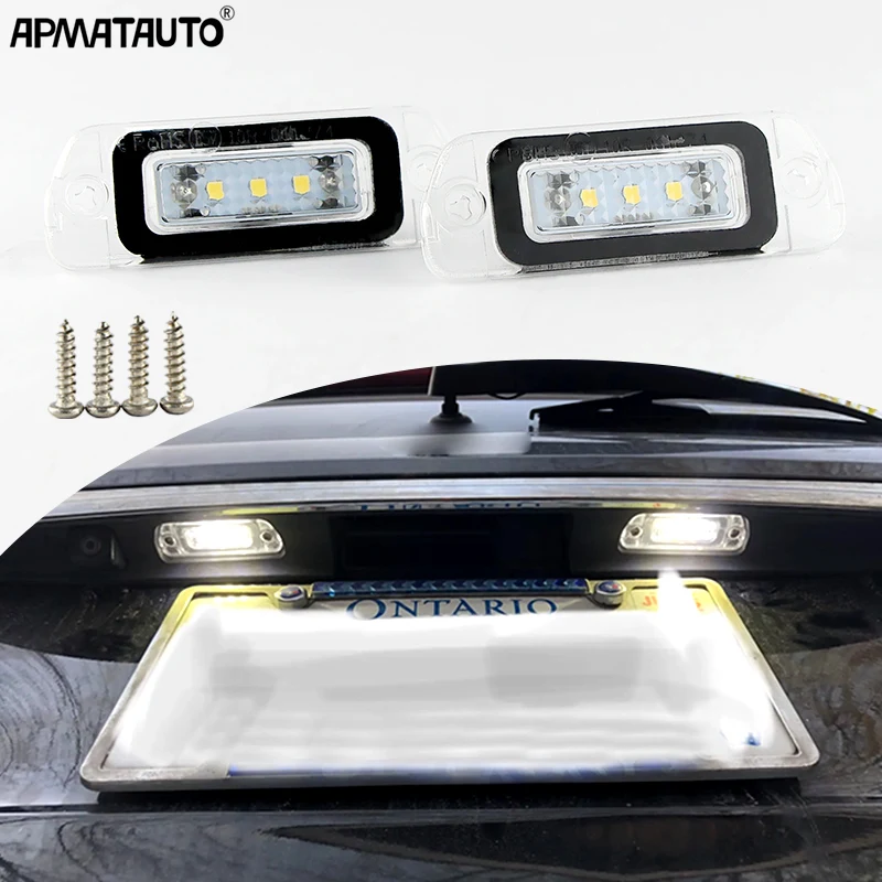 LED License Plate Light For Benz X164 W164 W251 GL350 GL450 GL500 GL550 ML350ML450 ML500 ML550 ML63 AMG R350R320R500 Accessories