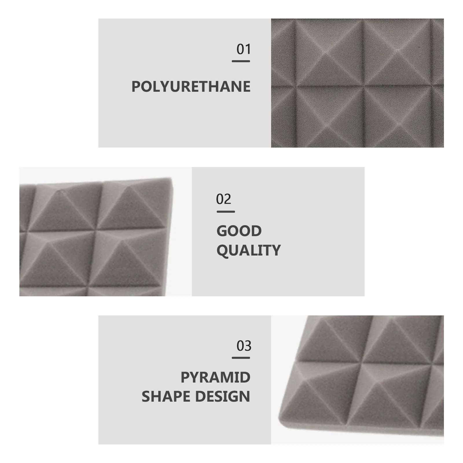 

22pcs Acoustic Panels Grey Sound Absorbing Panels For Studio Soundproofing Board Noise Reduction Wall Panel