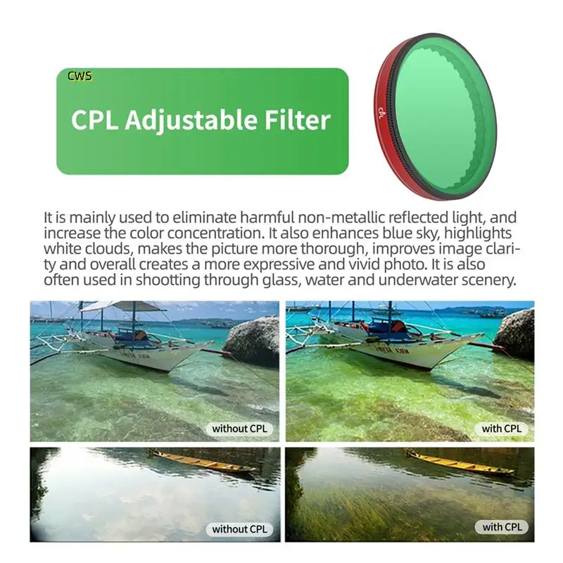 

Lens Filter For DJI OSMO Action 5 Pro/4/3 Adjustable Filters CPL ND Kit Action Camera Accessories