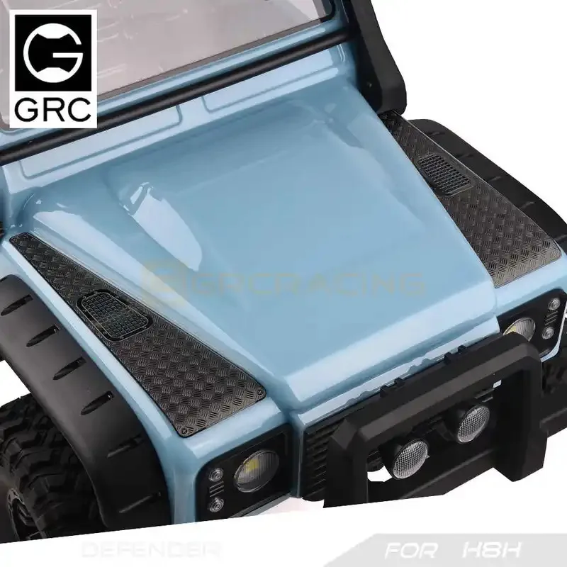 GRC H8H accessoires capot de défense feuille décorative B Simulation coque de voiture tôle acier inoxydable #     G190BS/BB