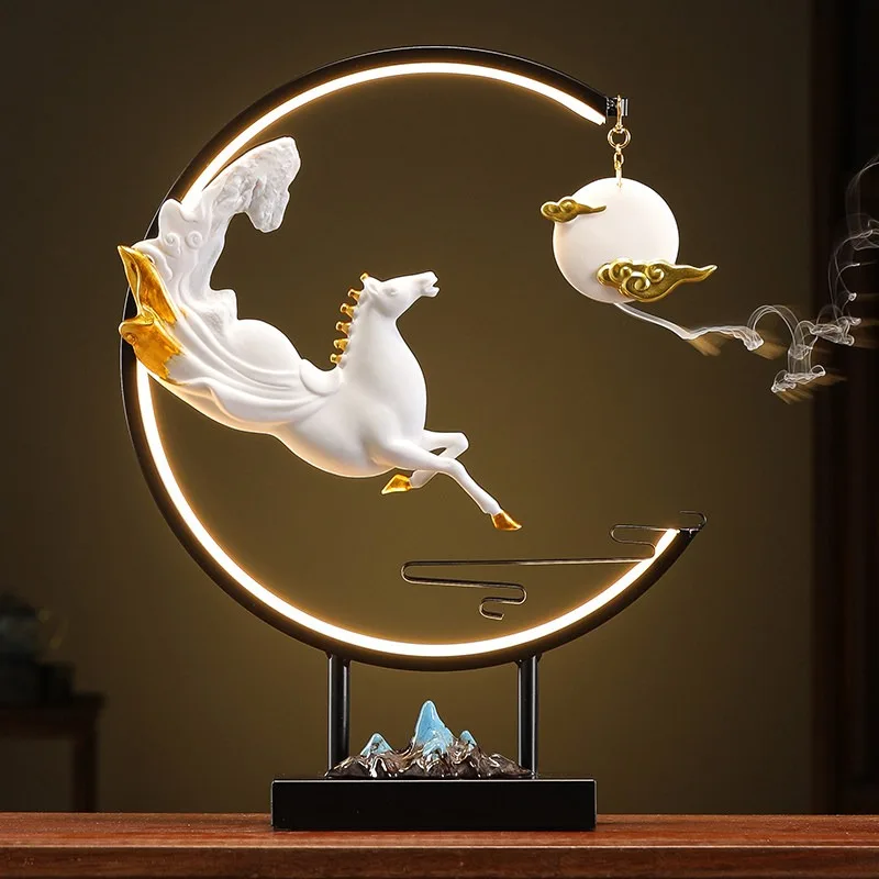 Ceramic Zen Backflow Incense Burner Living Room Luxury Incense Burner Modern Vertical Quemador De Incienso Ceramic Decoration