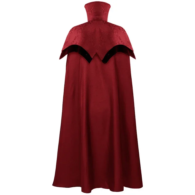 European And American Halloween Long Stand-up Collar Disc Buckle Cape Medieval Stage Performance Costume