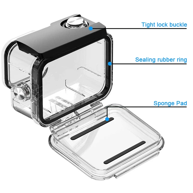 60M Waterproof Case For GoPro Hero 12 11 10 9 Black Underwater Diving Housing Cover Go Pro  Action Camera Protective Accessories