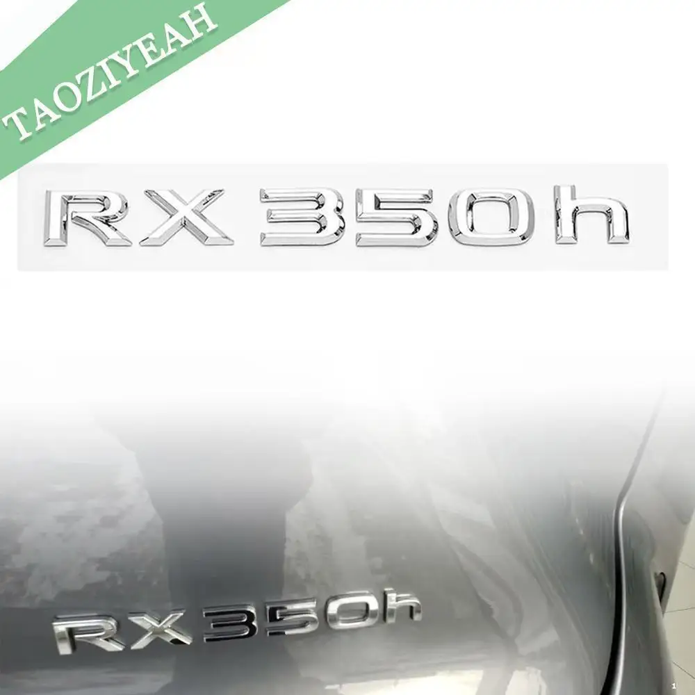 Chrome New For RX350h RX 350 h Letter Rear Liftgate Badge Emblem F-Sport Sticker