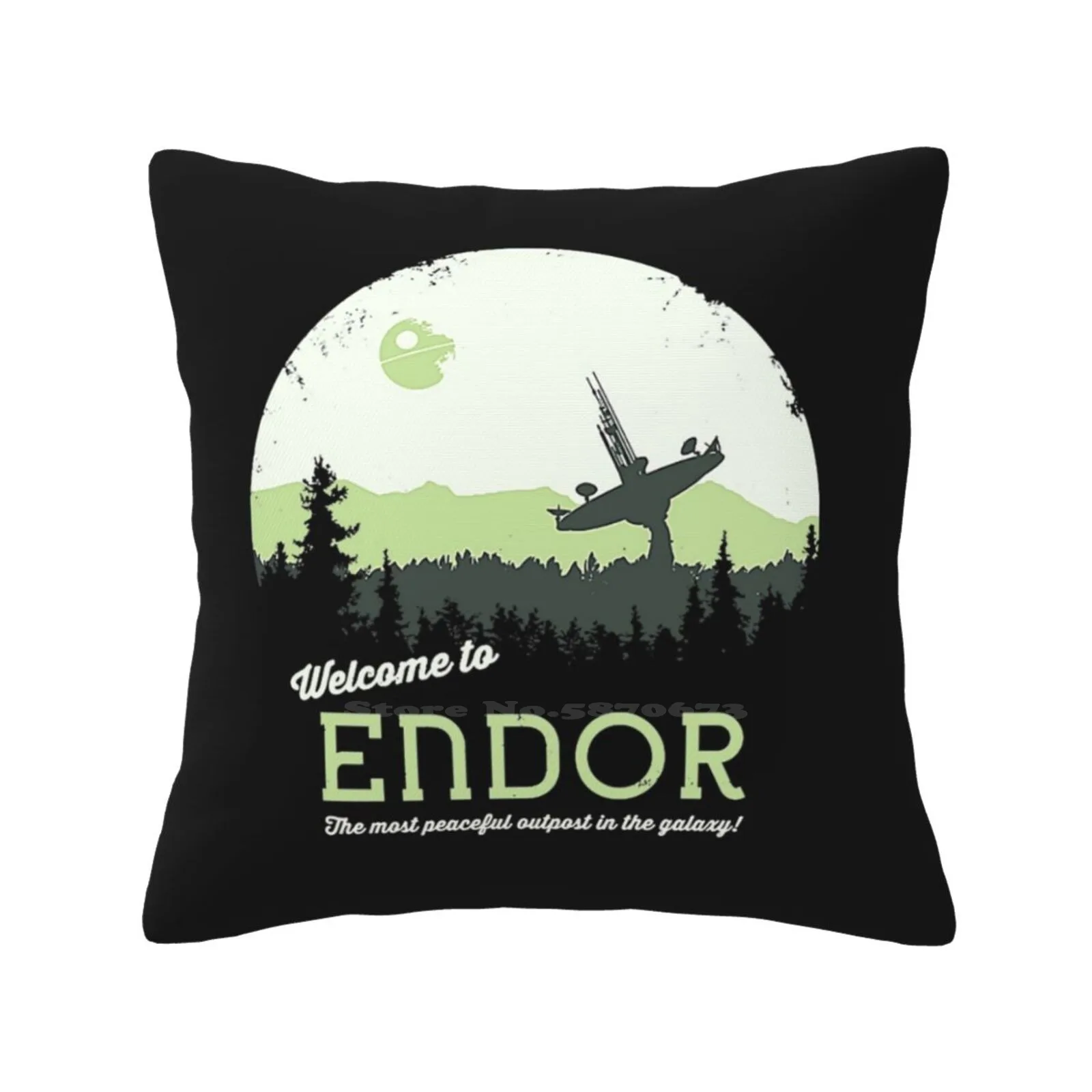 Welcome To Endor Home Sofa Car Waist Throw Pillowcase Welcome To Endor