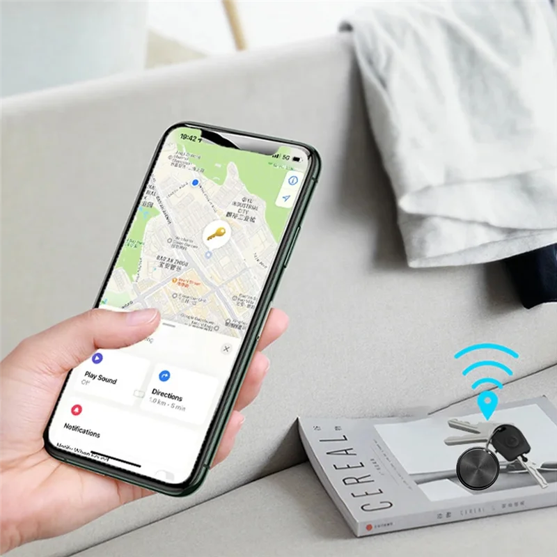 ABGI-Tracker Locator Smart Tag Mini Bluetooth يعمل مع Google Find My Device App تتبع عالمي لنظام Android