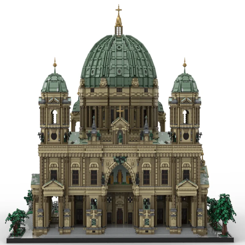 New 71407Pcs Moc European Medieval Street View Berlin Cathedral Model Diy Creative Ideas Toy Birthday Christmas Gift Blocks