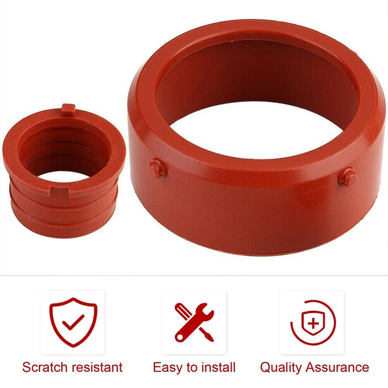 2pcs/Set Red Turbo & Breather Intake Seal Kit For Mercedes-Benz OM642 Seal Kit Seal Kit Pistons Accesories 6420940080 6420940580