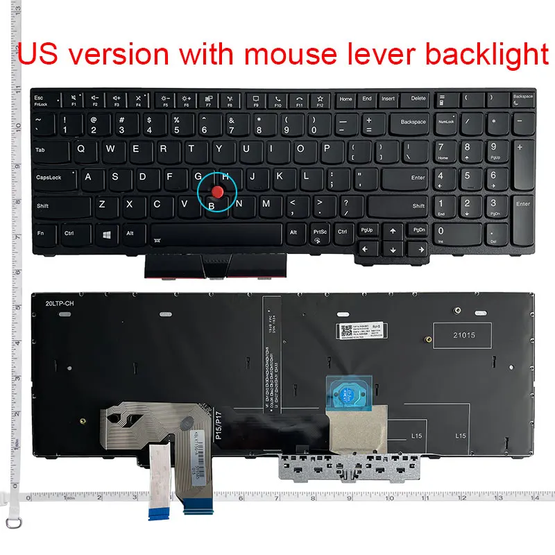 NEW US laptop keyboard for Lenovo T15G/P15/P17/P15 Gen1/P17 Gen1/P15 Gen2/P17 Gen2 English keyboard Backlight