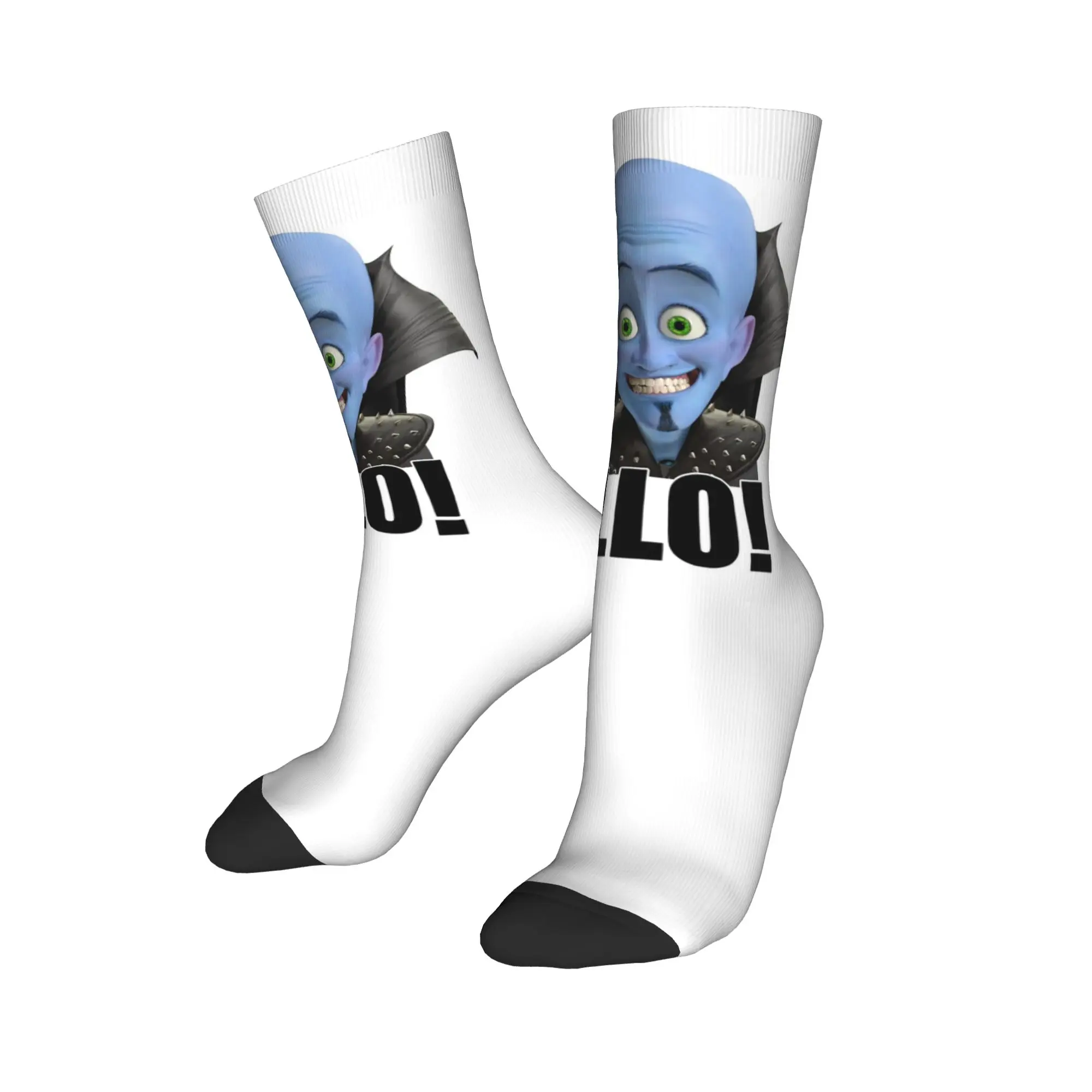 

Носки на все сезоны с рисунком Мегамайна, длинные носки в стиле Харадзюку, хип-хоп, аксессуары для мужчин и женщин, рождественский подарок