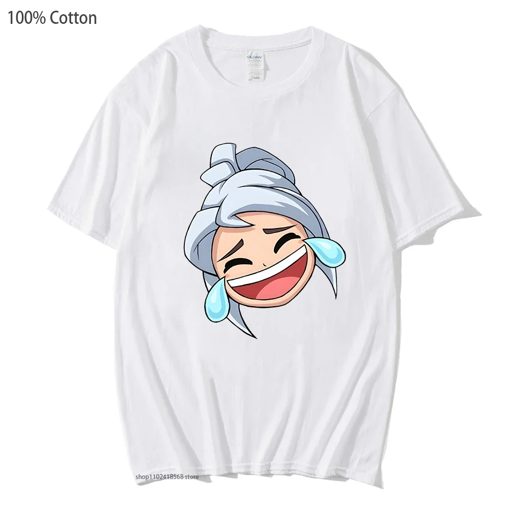 Valorant T-Shirts Jett Revive Cartoon Funny Print Women Men Oversized Tshirt Short Sleeve Summer Sportswear Unisex Harajuku Tees