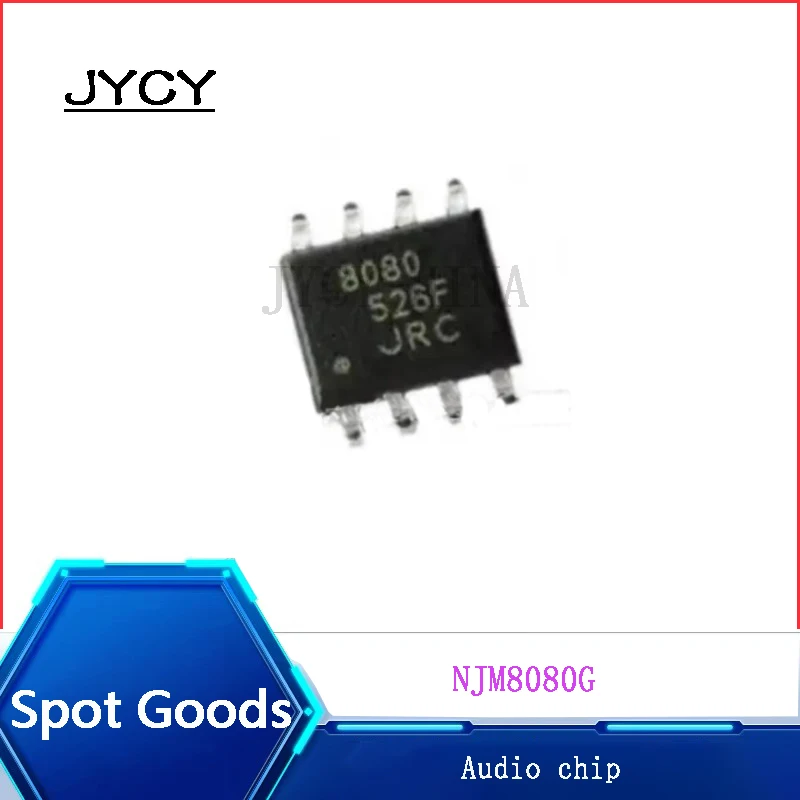 Chip De Amplificador De Potência De Áudio, NJM8080G, Original, Em Estoque, NJM8080, JRC8080, SOP8, 10 unidades por lote
