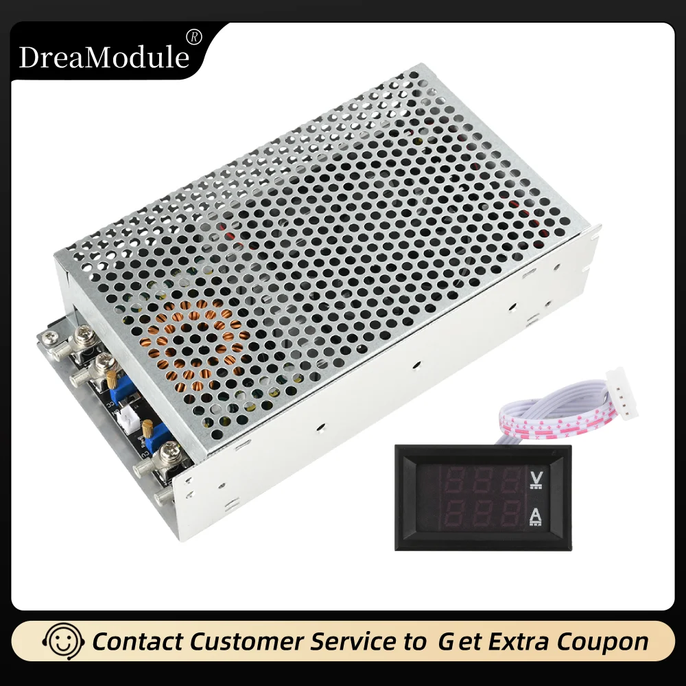 

DC-DC Buck Converter Module Adjustable Voltage Current Power Supply DC 12-90V to 2.5-72V Step Down Regulator 1500W