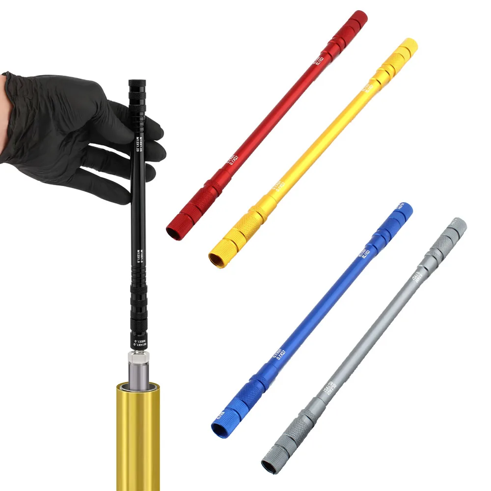 

8 in 1 Fork Damper Rod Bleed Tool M8 x 1.0/1.25 M10 x 1.0/1.25 M12 x 1.0/1.25 M14 x 1.0/1.25 Motorcycle Fork Bleed Repair Tool