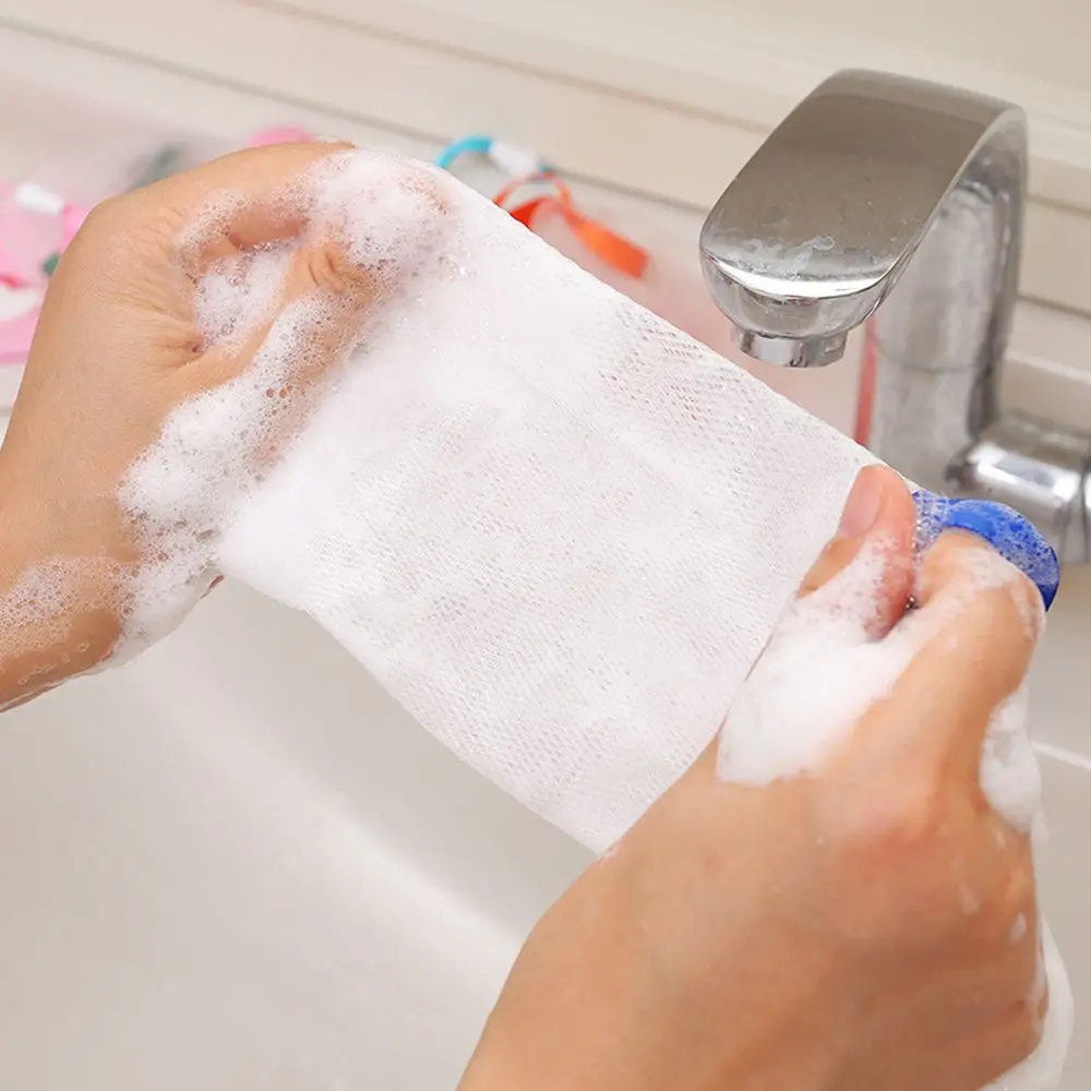 

Nylon Shower Bath Drawstring Bag Bubble Delicate Foam Face Cleansing Tool Soap Saver Bag Net Soap Pouch Foaming Mesh Bag