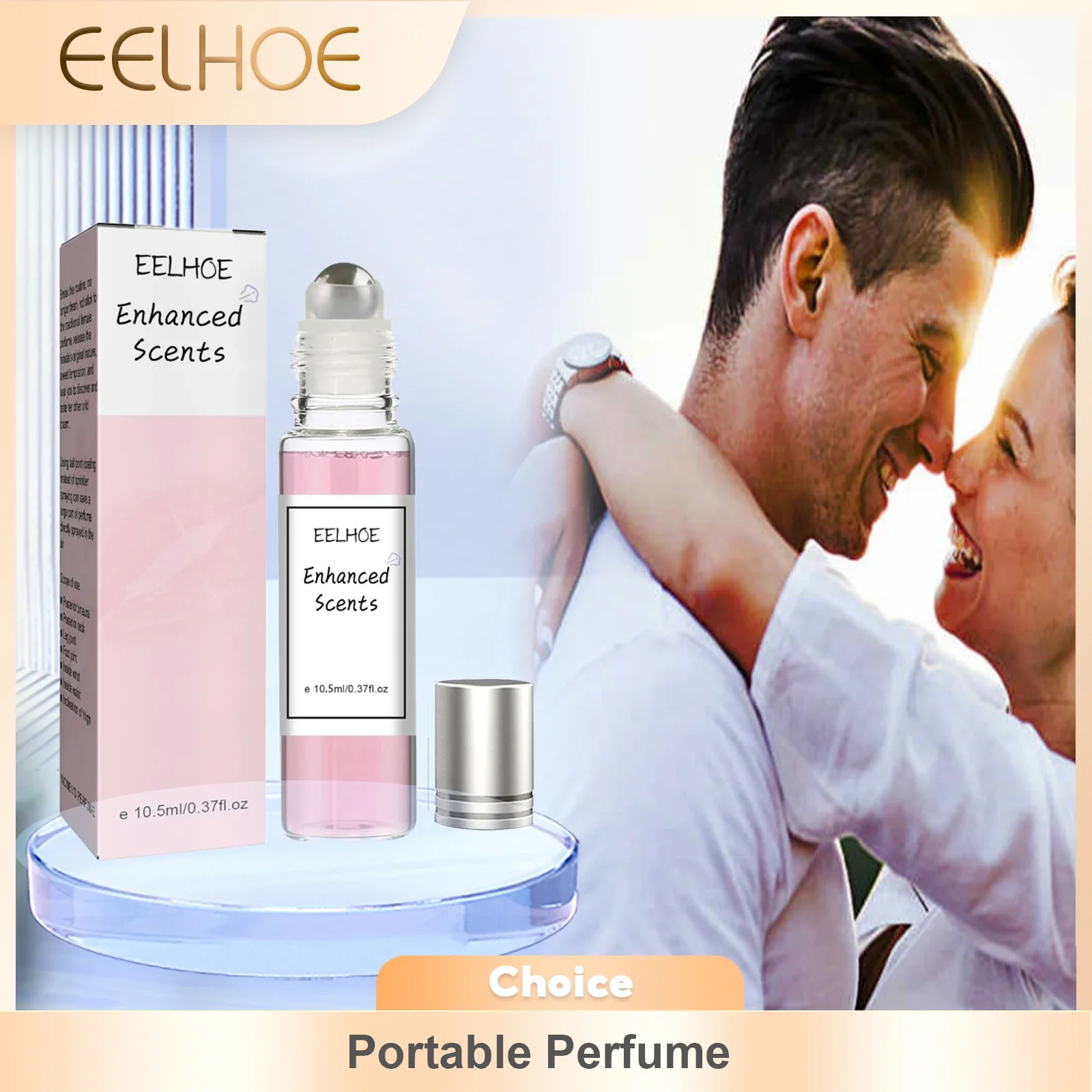 EELHOE Portable Perfume for Women Body Mist Natural Fresh Flower Fragrance Enhanced Scents Perfume Roller Deodorant Spray 10ml