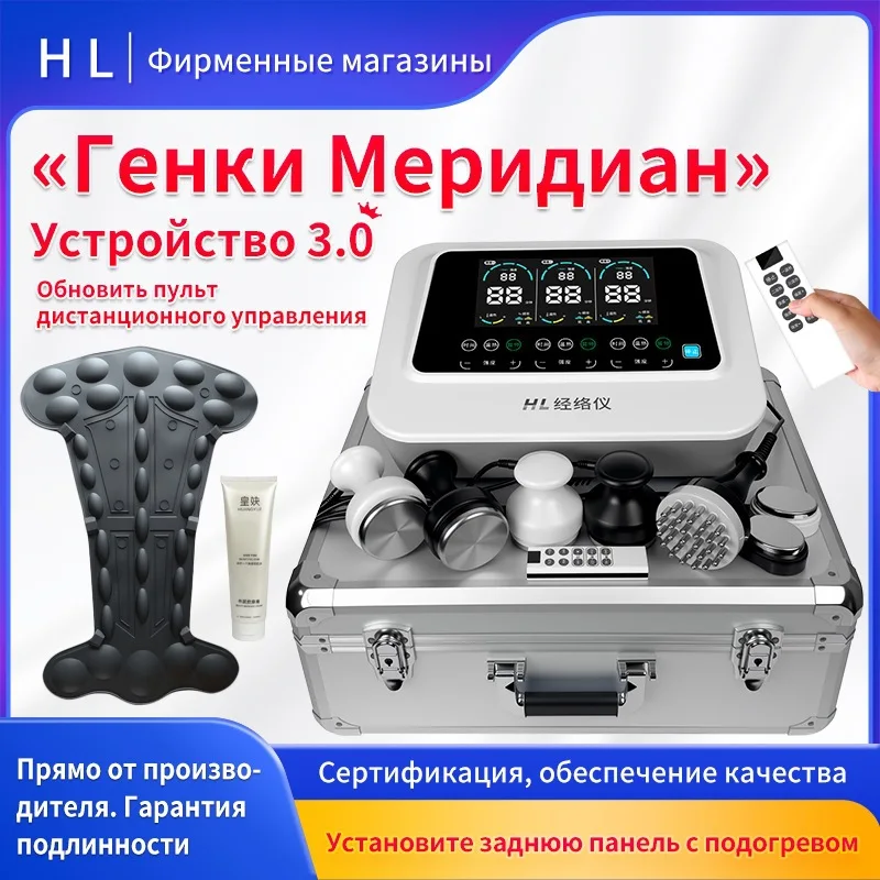 Vitality Meridian Instrument Tee Master Health Physiotherapy Instrument Beauty Unclogging Body DDS Bioelectric Massager Russian