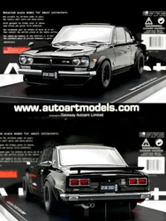 Autoart 1:18 Skyline KPGC10 Tuned Version Simulation Limited Edition All Open Alloy Metal Static Car Model Toy Gift