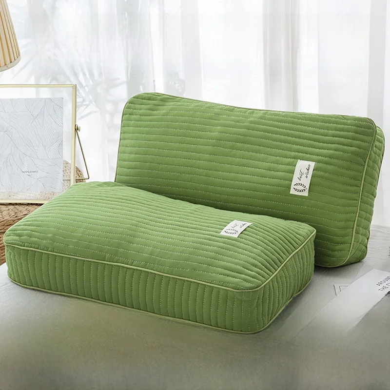 

Full Buwheat Hull Pillow for Men Prtes Sp Eyelets Design Suitable for Nap Summer Hard Pillow Ne Support