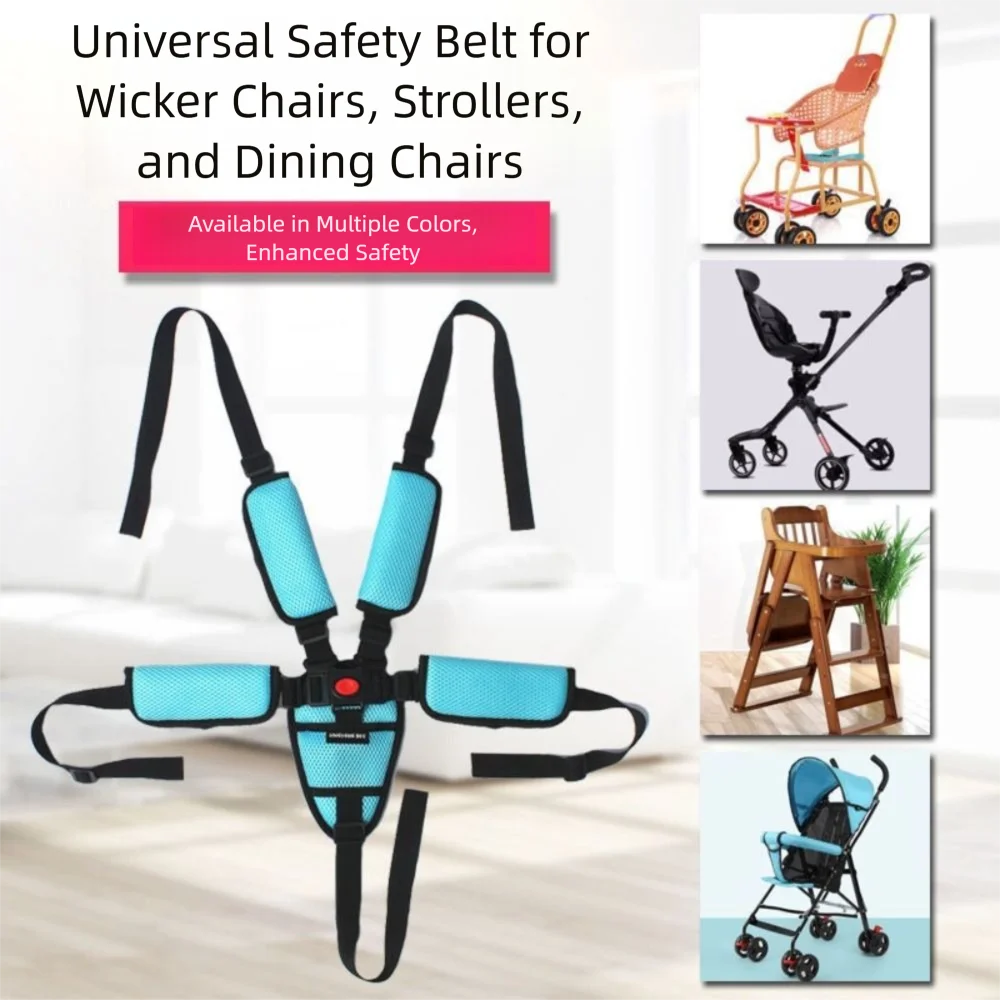 Safety Shoulder Pad Stroller Harness Strap Crotch Pad Car Seat Harness Organizer Stroller Seat Belt Pram
