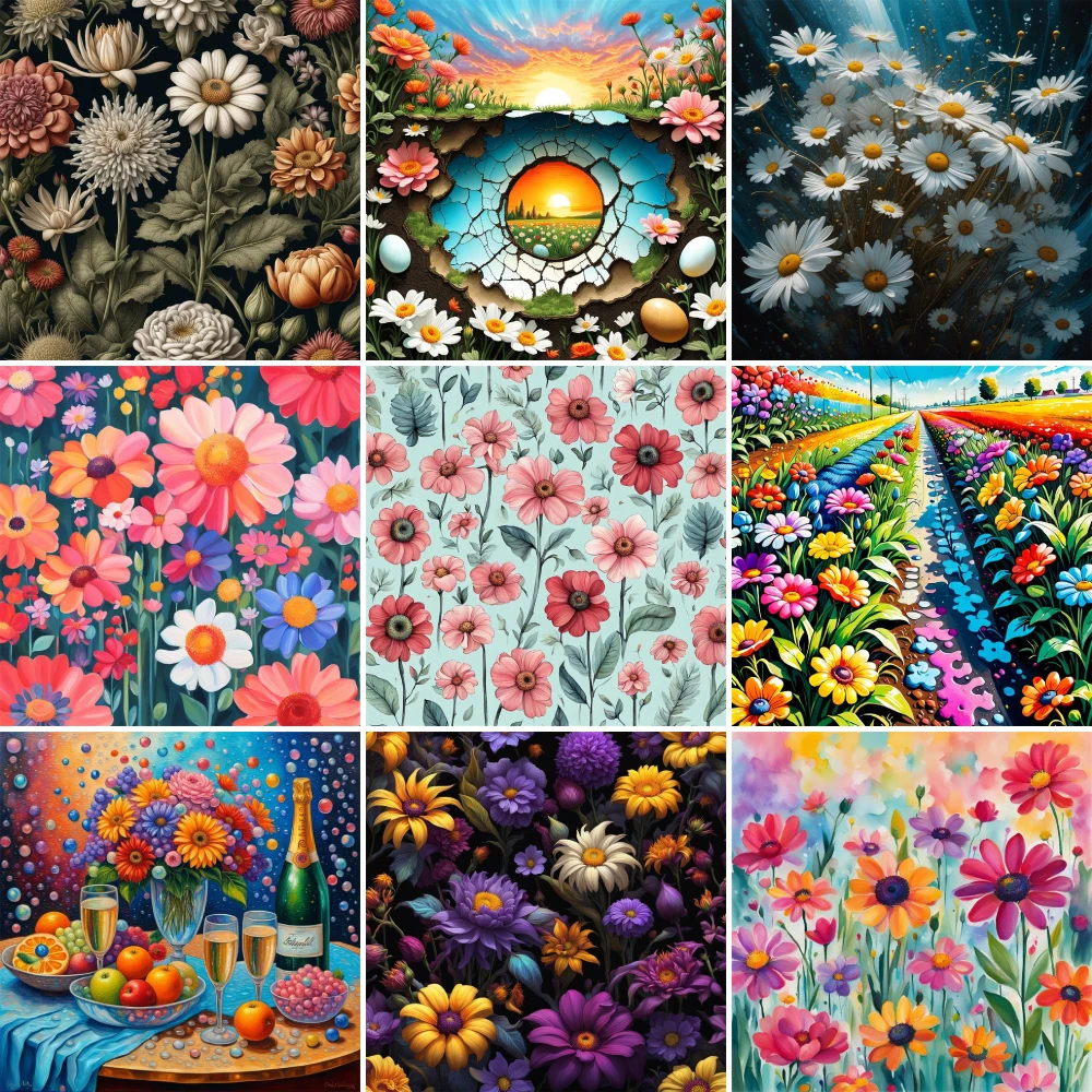 Flowers Rose Pre-Printed 11CT Cross Stitch DIY Embroidery Full Kit Handiwork Handicraft Handmade Painting Needle Sales Package