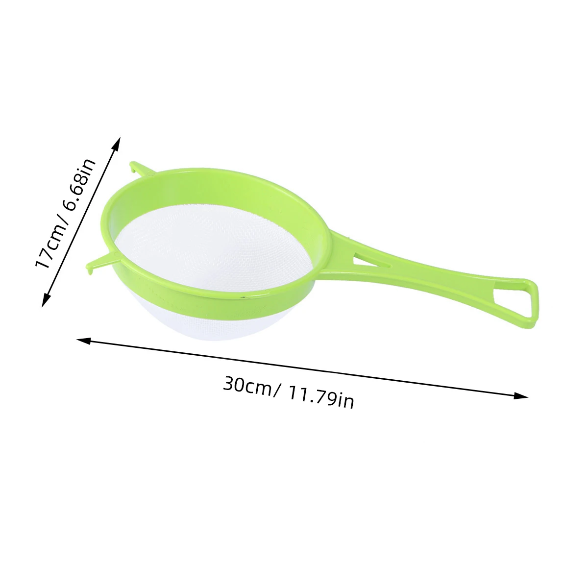 

4Pcs Food Strainer Plastic Fine Mesh Sieve Double Handle Overhang Hooks for Flour Sugar Tea Juice Pasta Food Strainer