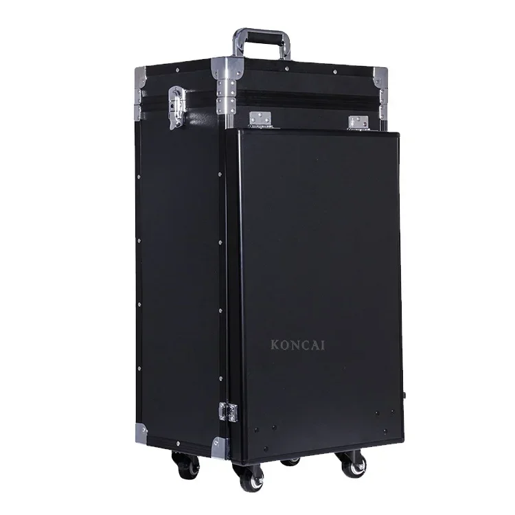 Portatile pieghevole Workstation Makeup Organizer Trolley Case altoparlanti cassetti Nails Table Salon Manicure Table