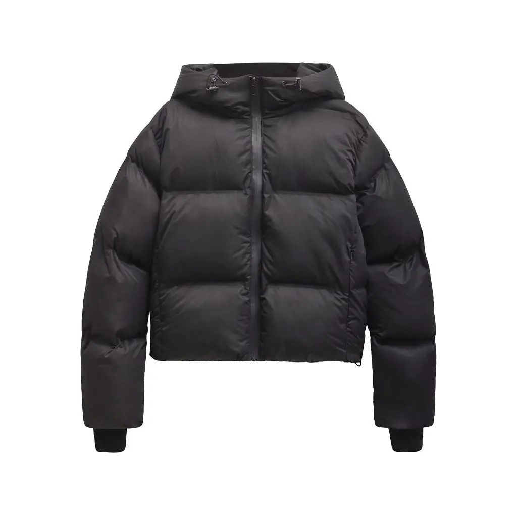 

Fashion Trend Short Hooded Cotton Coat for Women European And American Style Wholesale Hot New
