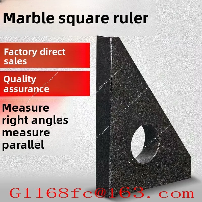 High Precision Marble Square Ruler, Triangle Ruler, Inspection Angle Ruler, 90 ° Measurement