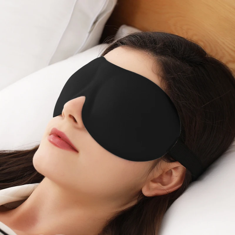 Sleep Mask for Eye Fatigue Relief 3D Contoured Design for Men Women Students Summer Nap Travel Lightweight Breathable Eye Cover