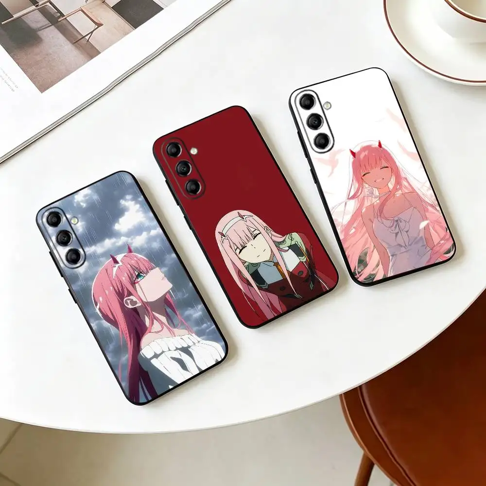 D-Darling in The Franxx Zero Two  Phone Case For Samsung Galaxy A73,A72,A71,A70,A53,A52,A51,Soft Silicone Black Cover