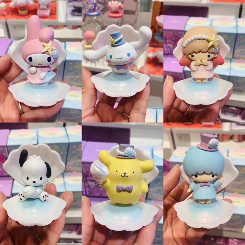 Kawaii Sanrio Kuromi Melody Doll Anime Characters Blind Box Cute Desk Figurines Perfect Gift Children's Toy Birthday Gift