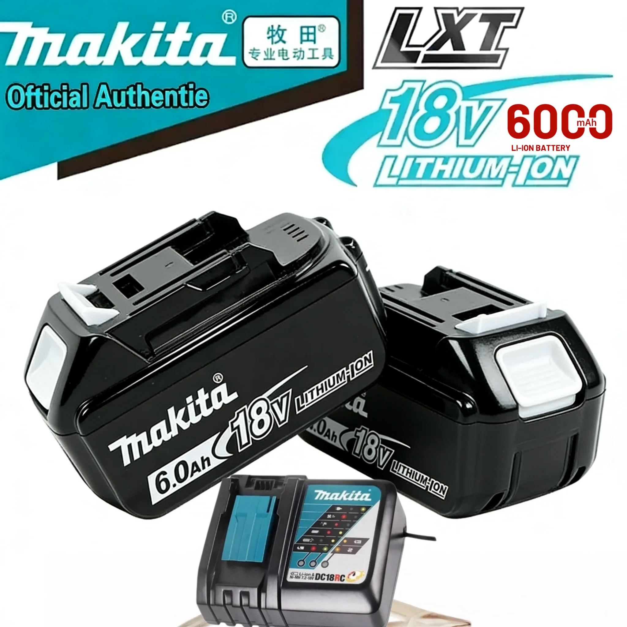 

Genuine Makita 18V 6.0Ah BL1860 Battery Original Replacement for BL1850 BL1840 BL1830B BL1815 LXT Power Tools