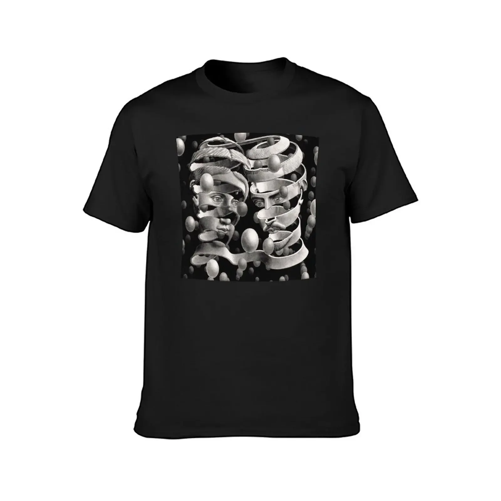 Escher T-Shirt man clothes Blouse shirts men graphic