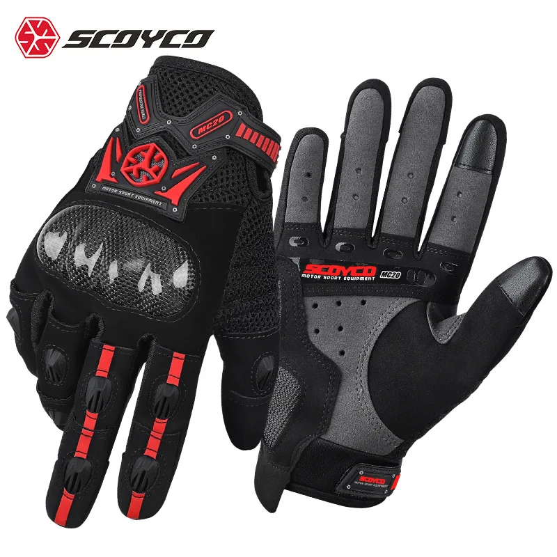 

Motorbike racing gloves men's four-season rider equipment motorbike riding touch screen carbon fibre anti-drop gloves