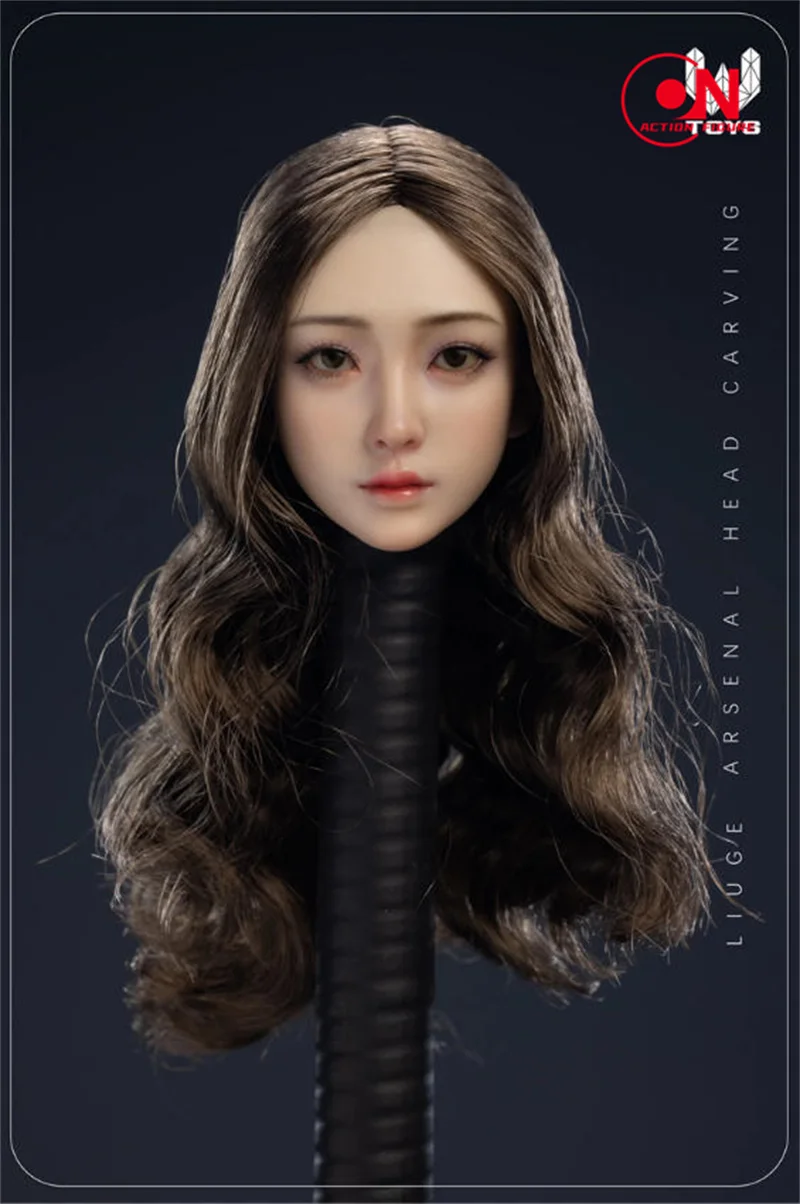 1/6 Xiaoru أنثى المنقولة عيون رئيس نحت الثقيلة/الخفيفة ماكياج نموذج صالح 12 ''أنثى الجندي عمل الشكل دمى الجسم #4