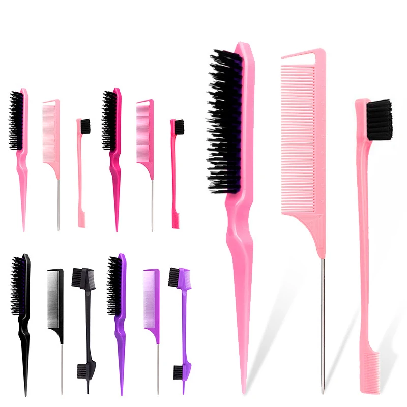 3pcs/set anti-static comb set teasing comb control hair brush multiple combinations hair salon styling set