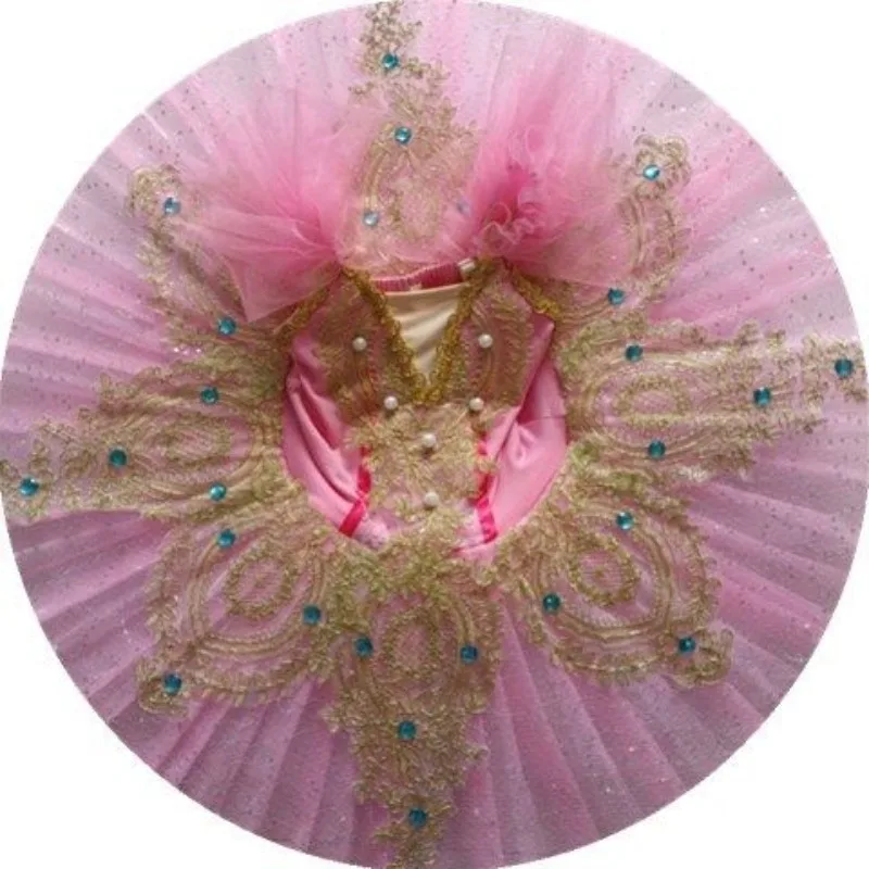 Meninas ballet tutu saia cisne lago dança recital traje desempenho profissional tutu vestido inchado tule camada bailarina outfit