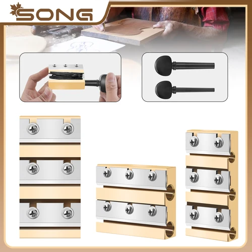 Imagen 1 del producto Violín/viola/violoncillo clavijas carretes afeitadora 4/4 3/4 1/2 1/4 1/8 1/10 HSS hoja clavijas de afinación escariador afeitadora de cobre herramienta de reparación luthier