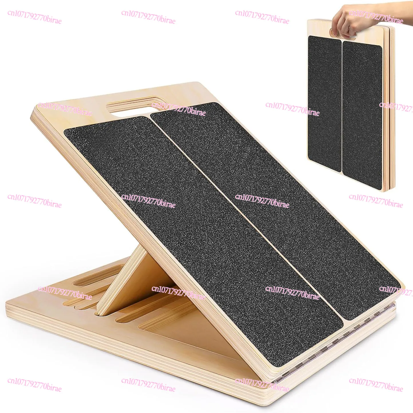 

Wooden Tensile Board Calf Stretching Inclined Board Rehabilitation Training Inclined Board Adjustable Angle Fitness Equipment